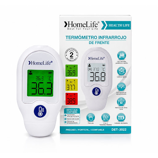 Termometro Infrarrojo Homelife Det3022  Homelife Caja x 1 Unidad