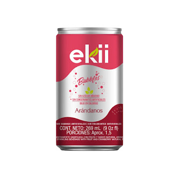 Soda Ekii Bubbles   Arandanos Lata x 269 ml  