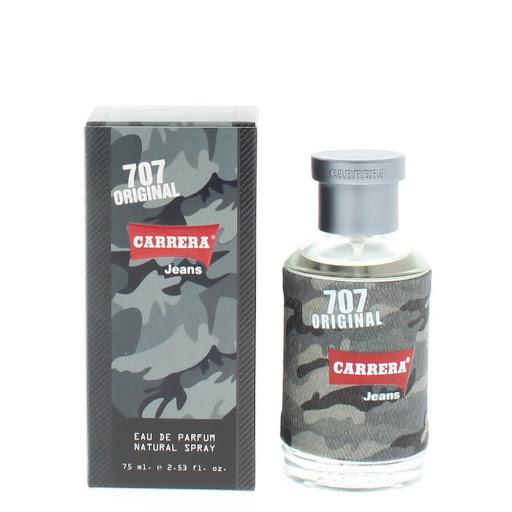 Perfume Carrera Camuflaje EDP para hombre 75ml CARRERA Caja x 1 agancia masculina fresca y versátil que combina notas cítricas vibrantes con un corazón floral aromático y una base cálida y amaderada. Su aroma mezcla cítricos en la apertura con toques de rosa, jazm