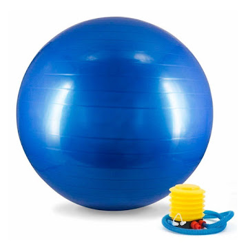 Solo Online Balón Inflable Yoga   Pilates 75cm Con Inflador Color Azul 