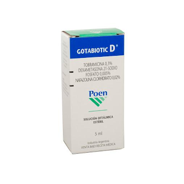 Gotabiotic D   0.3/0.005/0.02% Sus.Oft.Fco.x5ml.POE Tobramicina Dexameta 