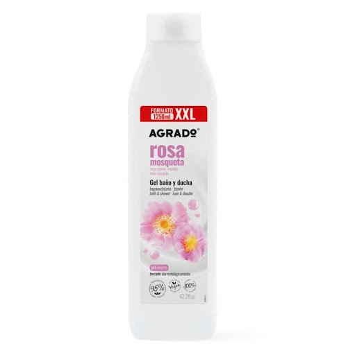 Gel de Ducha Rosa Mosqueta XXL Agrado 1250 ml AGRADO BOTELLA XXL  x 1 Descripción

Disfruta de una limpieza diaria con un toque de cuidado y bienestar gracias al Gel de Ducha Agrado Rosa Mosqueta XXL 1250 ml. Su fórmula con aceite de rosa mosqueta ayuda a mantener la pi