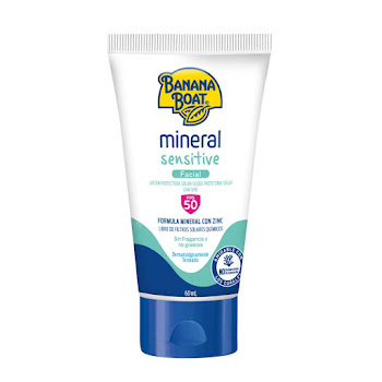 Protector Solar Banana Boat Mineral Sensitive Spf 50 x 60 ml  