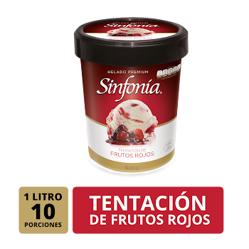 Helado Sinfonia   Premium Tentacion De Frutos Rojos X1l 