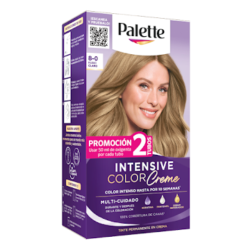 Tinte Palette Intensive Color Creme 8-0 Rubio Claro Caja x 1 und  