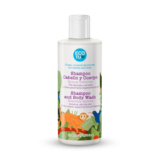 Shampoo Ecotu Quinoa Deliciosa para Cabello y Cuerpo Frasco x 200 ml