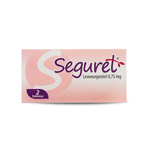 Píldora del día Después Seguret Levonorgestre 0.75 mg x 2 Tabletas Seguret 2 tabletas x caja x 1caja con 2 Tabletas 