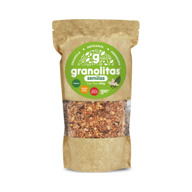 Granola Artesanal   Granolitas Semillas Paquete X 400 Gr 