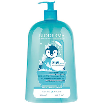 Gel Limpiador Bioderma   Abcderm Espumoso Suave Bebés x 1000 ml  