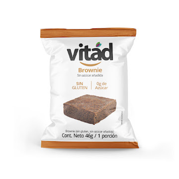 Brownie Vitad Sin Azúcar Añadida Paquete x 46 gr  