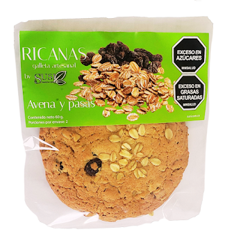 Galleta Ricana Susi   Avena y Pasas x 60 gr 