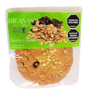 Galleta Ricana Susi   Avena y Pasas x 60 gr 