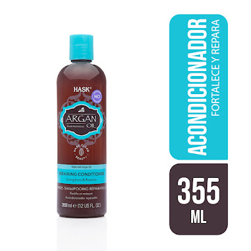Acondicionador Hask Reparador Aceite De Argán Frasco x 355 ml  