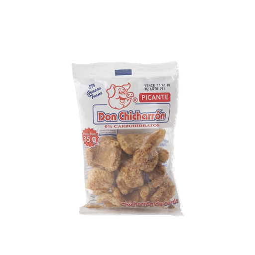 Chicharrones Don Chicharrón Sabor Picante Paquete x 35 gr