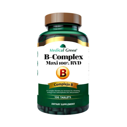 B-COMPLEX X 100 TABLETAS  MEDICAL GREEN TARRO  x 100 TABLETAS  