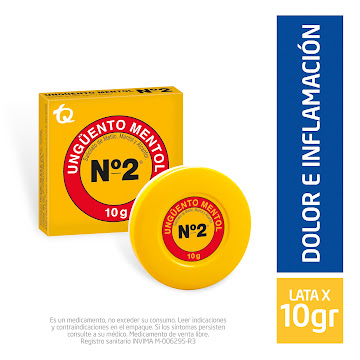 Ungüento al Mentol N2 Pomada Caja X10g Alcanforsalicilato Metilomentol  