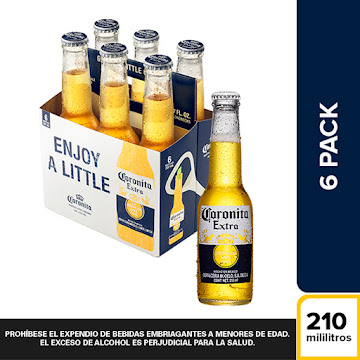 Cerveza Coronita Nacional 210 ml x 6 und  