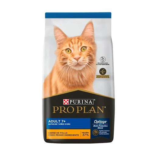 PRO PLAN F MATURE 3 KG PRO PLAN  x 1 Alimento completo y balanceado para gatos de 7 o más años.Es una tecnología exclusiva, formulada con una novedosa mezcla de aminoácidos, antioxidantes naturales, vitaminas del complejo B y omega 3 y 6