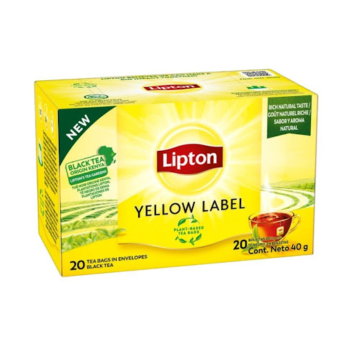 Té Negro Lipton Yellow Label 20 Bolsitas Lipton Bolsitas x 20 