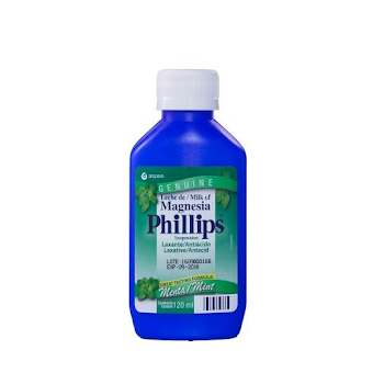 Leche De Magnesia   Phillips Menta Líq.Fco.X120ml Gsk Hidróxido Magnesio 