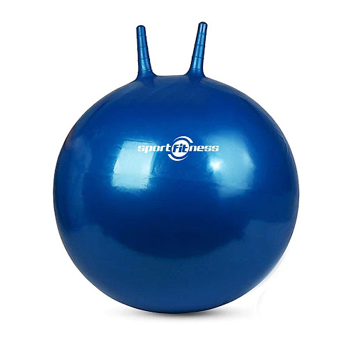 071622 BALON PARA GIMNASIA CON AGARRE 55 CM Sport Fitness Individual x 1 Balón versátil diseñado para entrenamientos funcionales, rehabilitación y ejercicios de estabilidad. Su superficie con agarres permite un mejor control durante el uso.Características:Composición: Láte