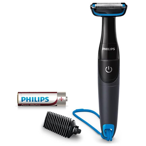 Afeitadora Corporal Philips BG1024/16 Bodygroom Series 1000 Philips Caja x 1 La Philips Bodygroom Series 1000 BG1024/16 recorta vello con seguridad hasta 0,5 mm, es impermeable, ergonómica y funciona con pila AA para hasta 2 meses de uso.