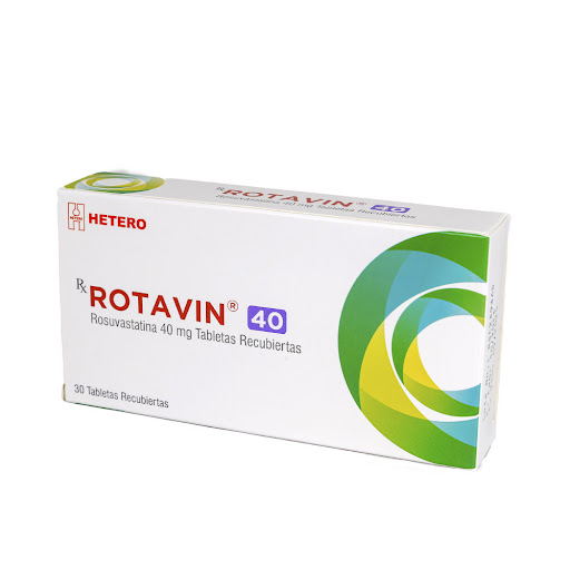 Rotavin Rosuvastatina 40mg Caja x 30 Tabletas