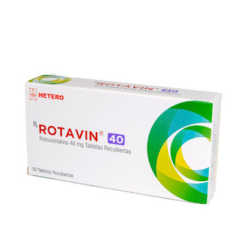 Rotavin Rosuvastatina 40mg Caja x 30 Tabletas  