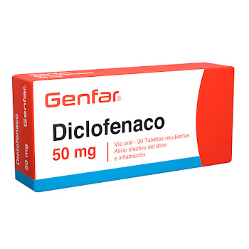 Diclofenaco Genfar 50 mg Caja x 30 Tabletas  