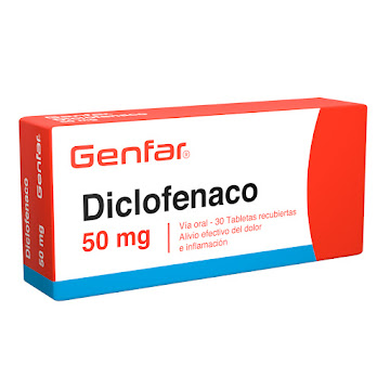 Diclofenaco Genfar 50 mg Caja x 30 Tabletas  