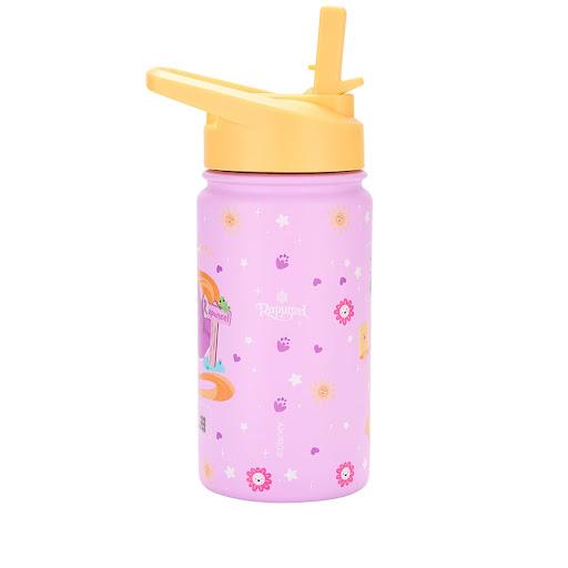 Termo para niños Jr + Disney Rapunzel Yellow Cubitt Bolsa x 1 Termo para niños Cubitt Jr + Disney: Hidratación divertida para niños. 414 ml, conserva frío 24h y caliente 12h. Con pajilla, acero inoxidable libre de BPA y tapa antifugas.