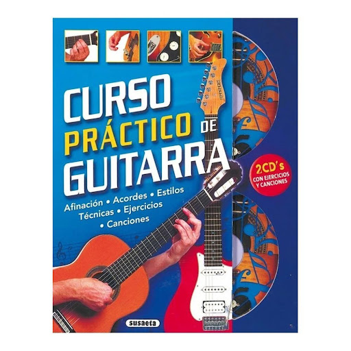Curso Practico De Guitarra. Incluye 2 Cd's Susaeta Ediciones Libro x 1.0 CURSO PRACTICO DE GUITARRA (INC. 2 CDS)  Este metodo está dirigido a guitarristas principiantes que quieran introducirse en el conocimiento de la guitarra en general. La dificultad del libro es progre