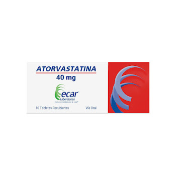 Atorvastatina 40 mg Ecar Caja x 10 Tabletas  