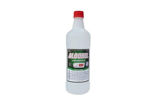ALCOHOL 700 ML OSA  x 1 Alcohol antiséptico al 7072.9%, presentación de 700 ml. Es una solución tópica de uso externo, ideal para la desinfección de la piel, limpieza de heridas menores, objetos y superficies. Su acción ráp