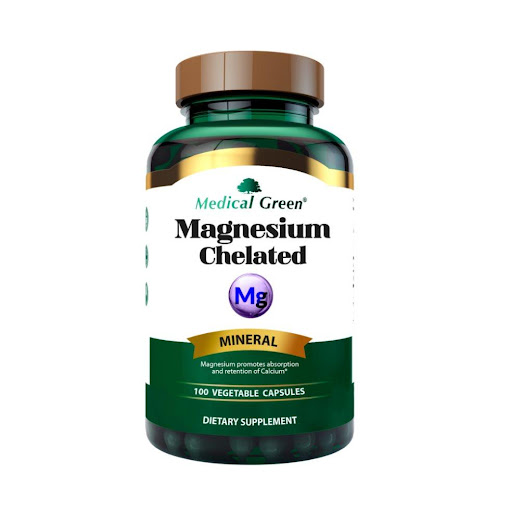 MAGNESIUM CHELATED  X 100 CAPSULAS VEGETALES  MEDICAL GREEN TARRO  x 100 CAPSULAS VEGETALES  