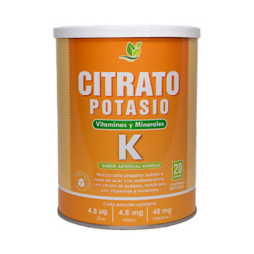 Citrato De Potasio Collegen Vainilla Tarro x 400 gr  