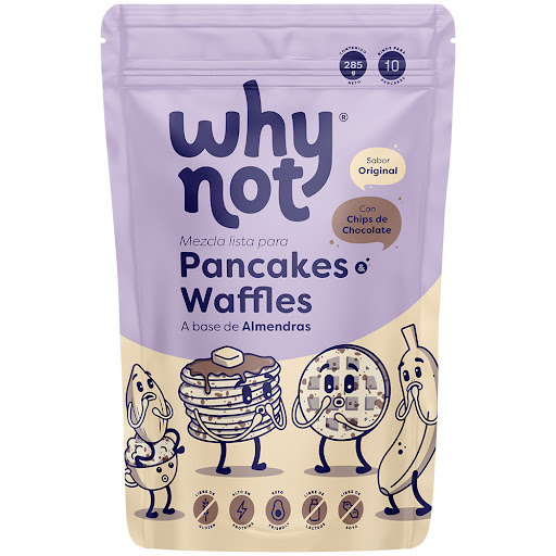 Mezcla para Pancakes y Waffles Why Not Chips de Chocolate x 285 gr