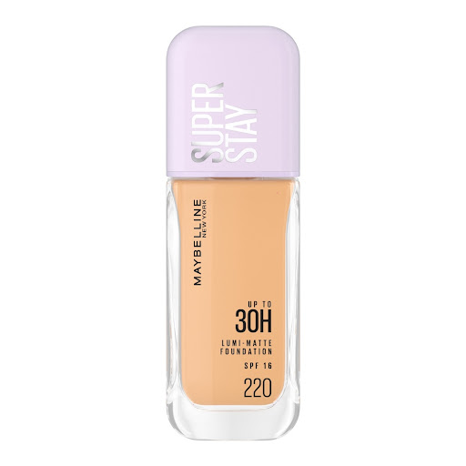 Base Líquida Maybelline Super Stay Lumi Matte Acabado Mate Luminoso Tono 220 Frasco x 35 ml