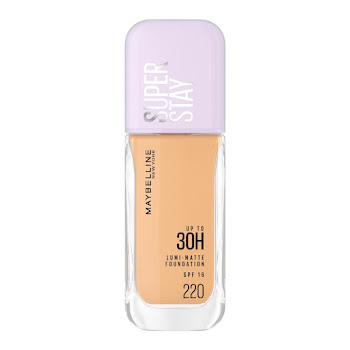 Base Líquida Maybelline Super Stay Lumi Matte Acabado Mate Luminoso Tono 220 Frasco x 35 ml  