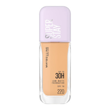 Base Líquida Maybelline Super Stay Lumi Matte Acabado Mate Luminoso Tono 220 Frasco x 35 ml  