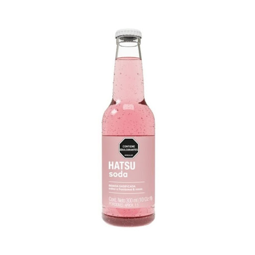 Soda Hatsu Frambuesa & Rosas x 300Ml