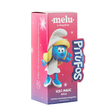 Sombra E Iluminador Melu Pitufos Tono Gold  Tubo x 4.5 ml  