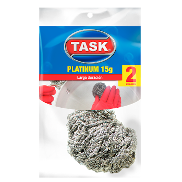 //Esponja de Acero Inoxidable Task x 2Und  