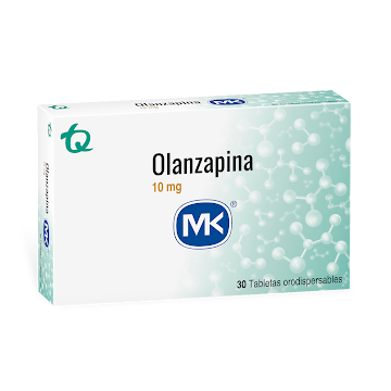 Olanzapina 10 mg MK Caja x 30 Tabletas  