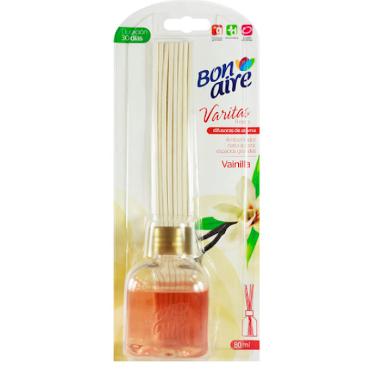 Ambientador Bonaire Varitas Vainilla x 80 ml