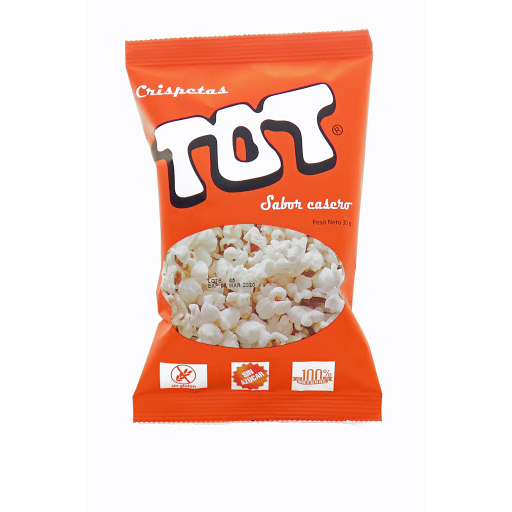 Crispetas Tot Sabor Casero Sin Azúcar Bolsa x 30 gr