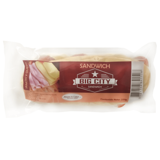Sandwich Big City Jamón Queso x 220 gr