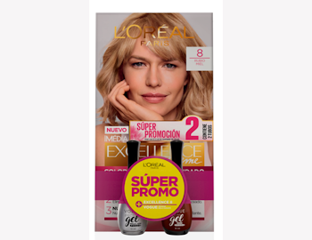 Oferta Tinte Loreal   Excellence 8 + 2 Esmaltes  