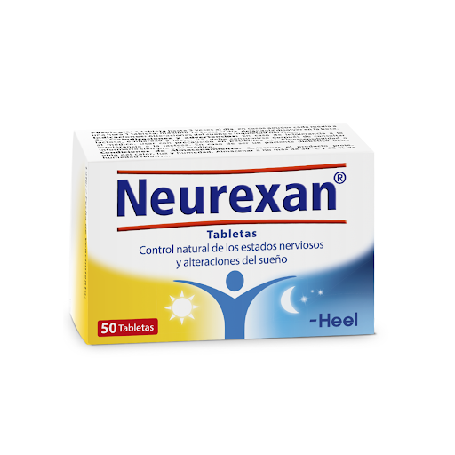 Neurexan Passiflora + Avena + Coffea 0.06mg/0.06mg/0.06mg Heel Caja x 50 Tabletas