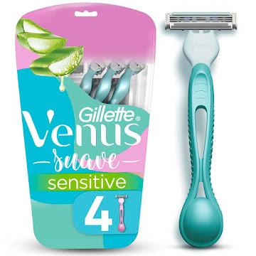 Cuchilla de Afeitar Mujer Gillette Venus Suave Sensitive Blíster x 4 und  